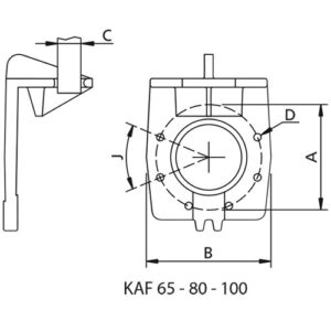 ZEN-FLT65 - Flygt Adaptor 65mm, 1½" Guide Rails