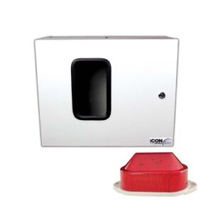 BIA-iCOVER - Metal enclosure for control panel with lockable door. Includes 803417 audio