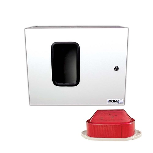 BIA-iCOVER - Metal enclosure for control panel with lockable door. Includes 803417 audio