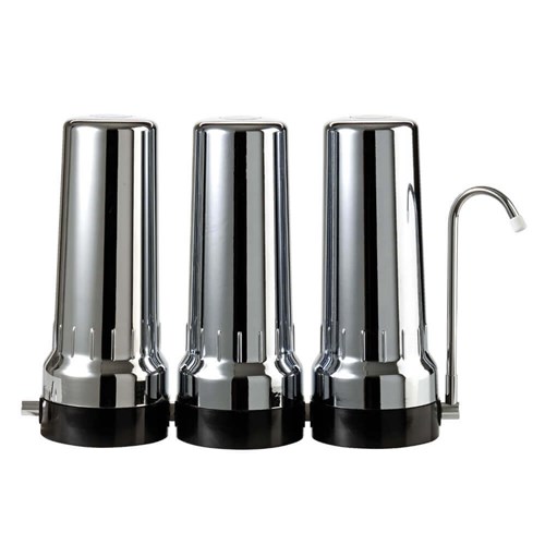 ATL-DEPURALTOPTRIODVBCHVUOTO - Depural Trio 10" Std Chrome Countertop Housing Kit