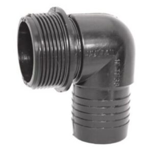 DAB-SSP167360010 - 1¼" BSPM Plastic Elbow with 34mm Pig Tail